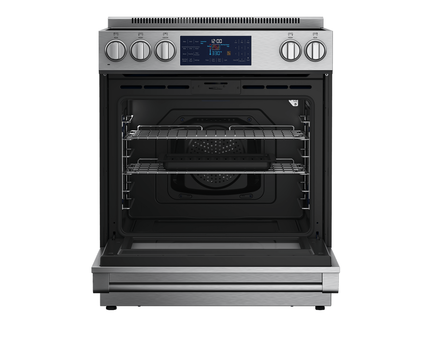 Beko SLER30432SS 30" Stainless Steel Slide-In Electric Range