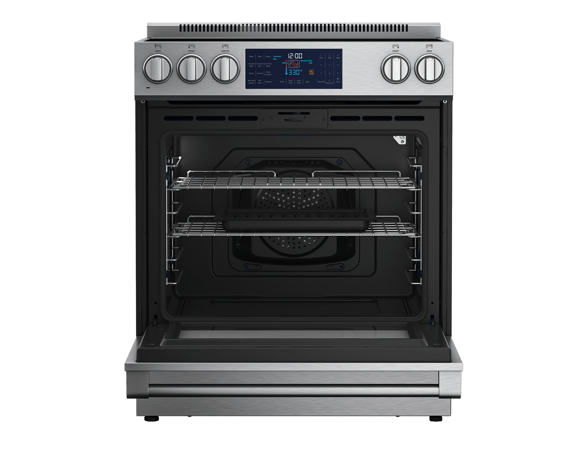 Beko SLER30432SS 30" Stainless Steel Slide-In Electric Range