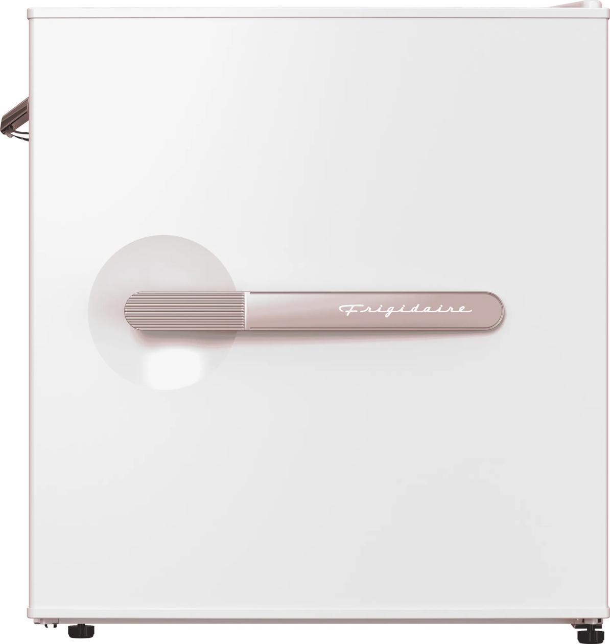 Frigidaire EFR197RGWHITE 1.6 Cu. Ft. Retro Compact Refrigerator with Built-In Side Bottle Opener - White