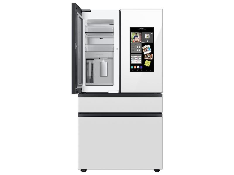 Samsung RF23BB890012 Bespoke Counter Depth 4-Door French Door Refrigerator (23 cu. ft.) with Family Hub™ in White Glass