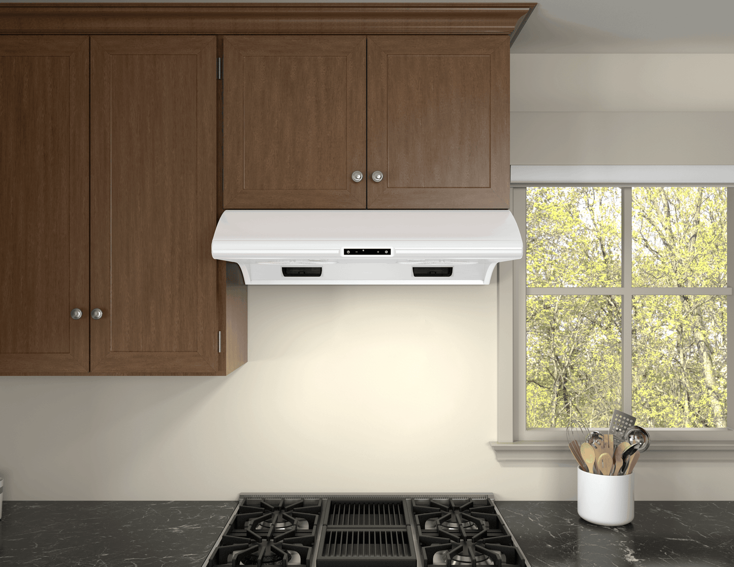 Zephyr AK2136CW Typhoon, UC, 36in, Wht, LED, ACT
