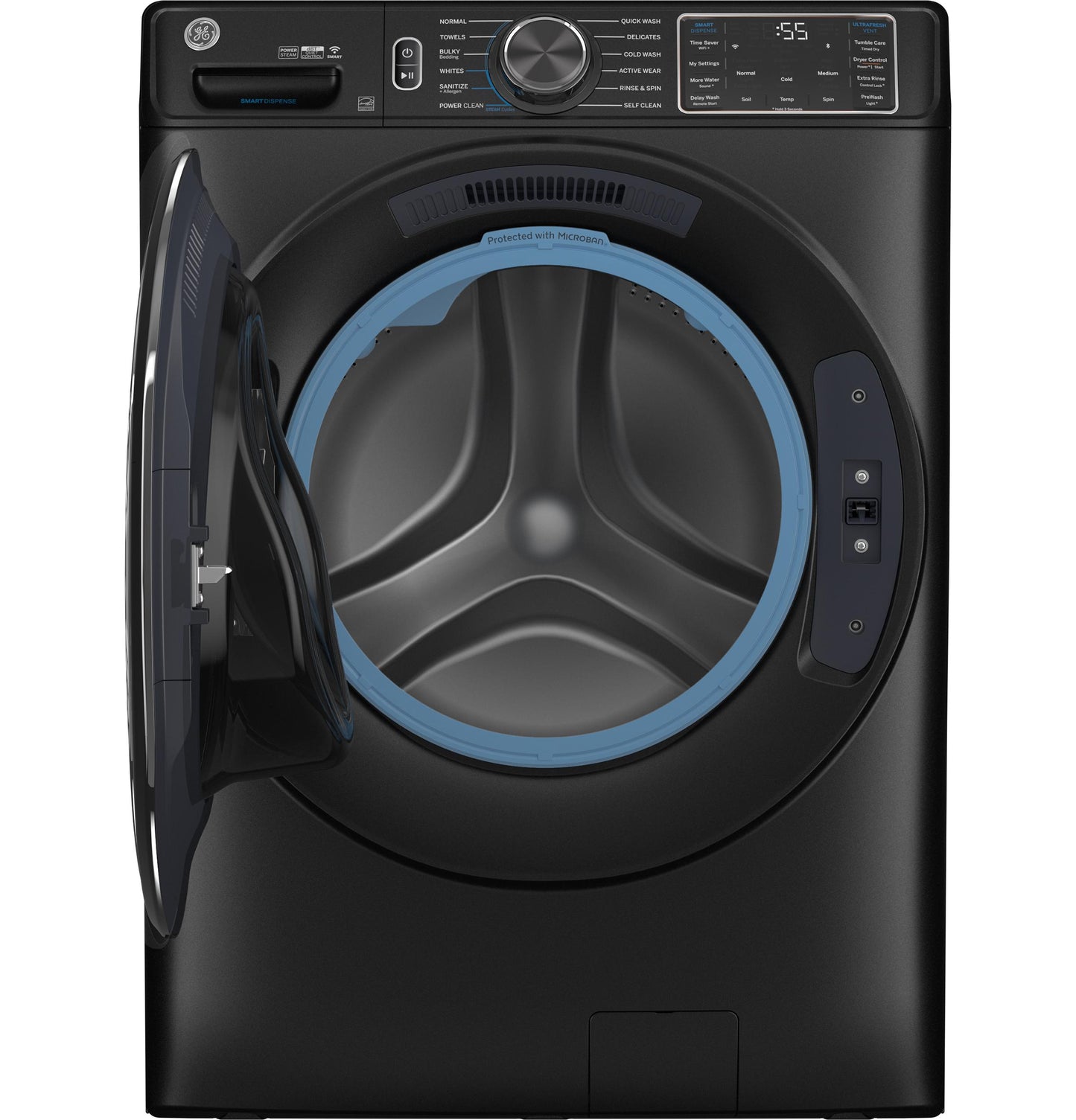 GFW655SPVDS GE® ENERGY STAR® 5.0 cu. ft. Capacity Smart Front Load Steam Washer with SmartDispense™ UltraFresh Vent System with OdorBlock™ and Steam