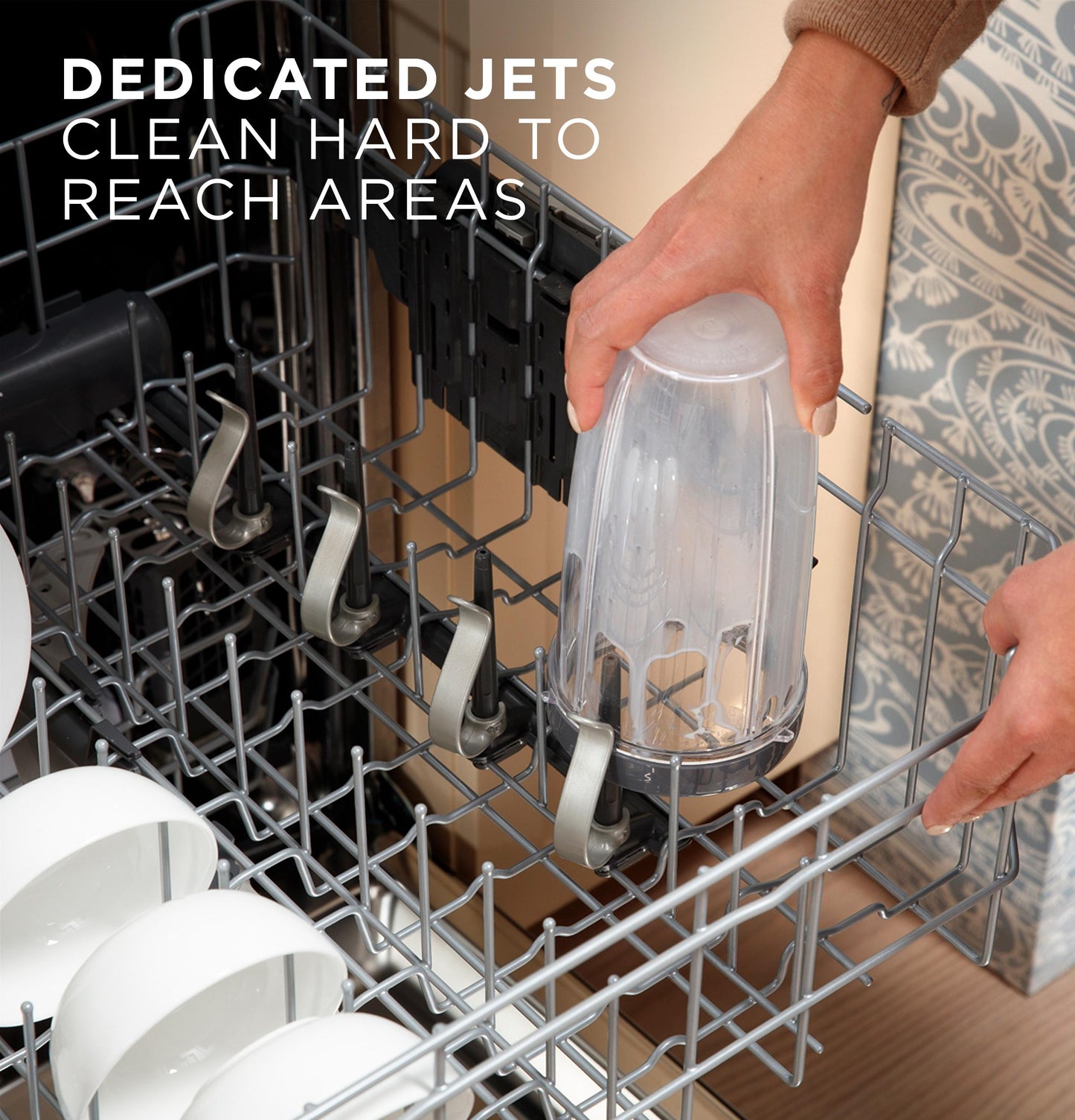 GDP670SYVFS GE® ENERGY STAR® Fingerprint Resistant Top Control with Stainless Steel Interior Dishwasher with Sanitize Cycle