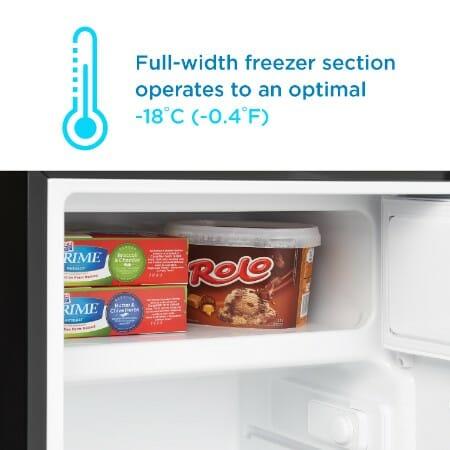DCR045B1BSLDB Danby 4.5 cu. ft. Compact Fridge with True Freezer in Stainless Steel Look