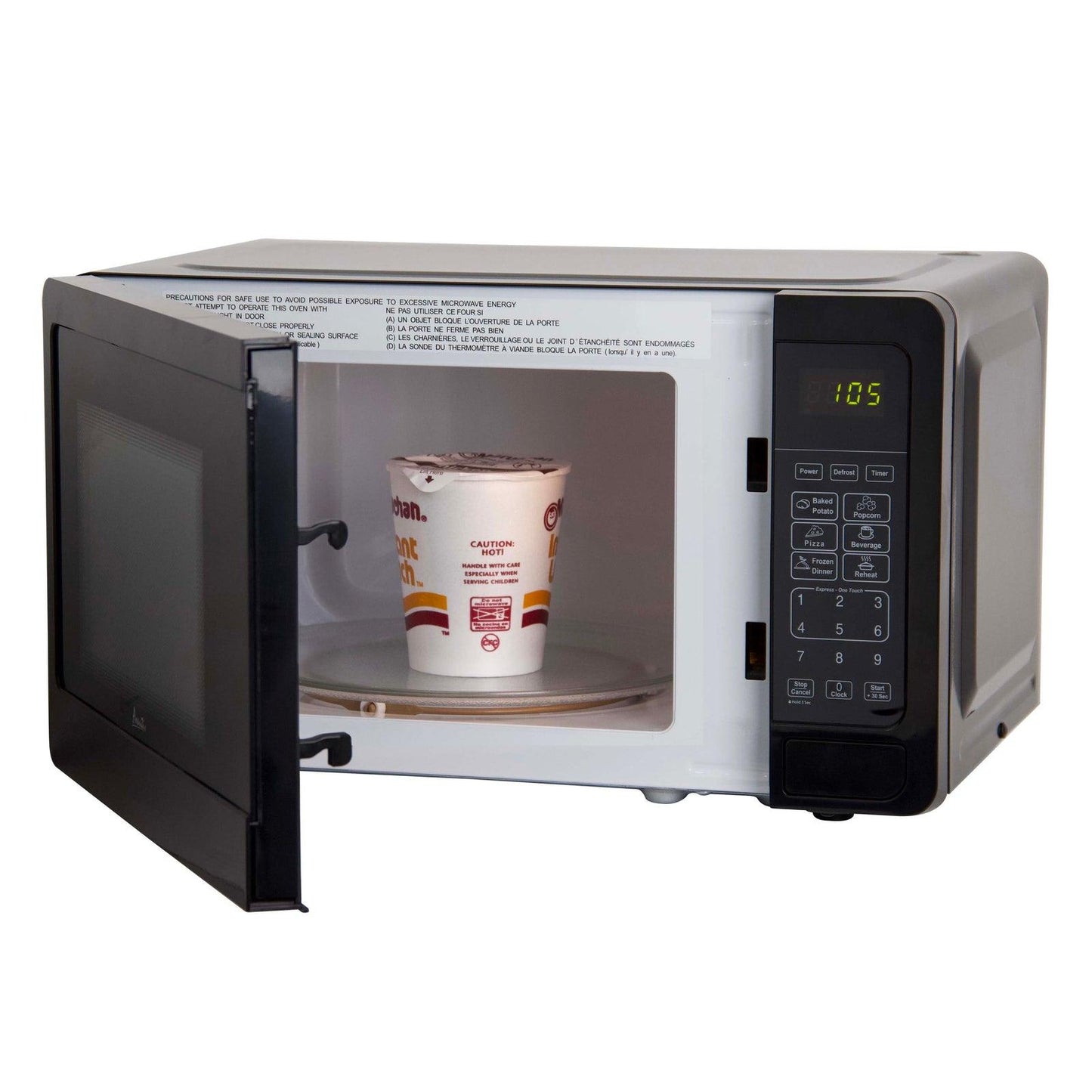 MT7V3S Avanti Countertop Microwave Oven, 0.7 cu. ft. - Stainless Steel