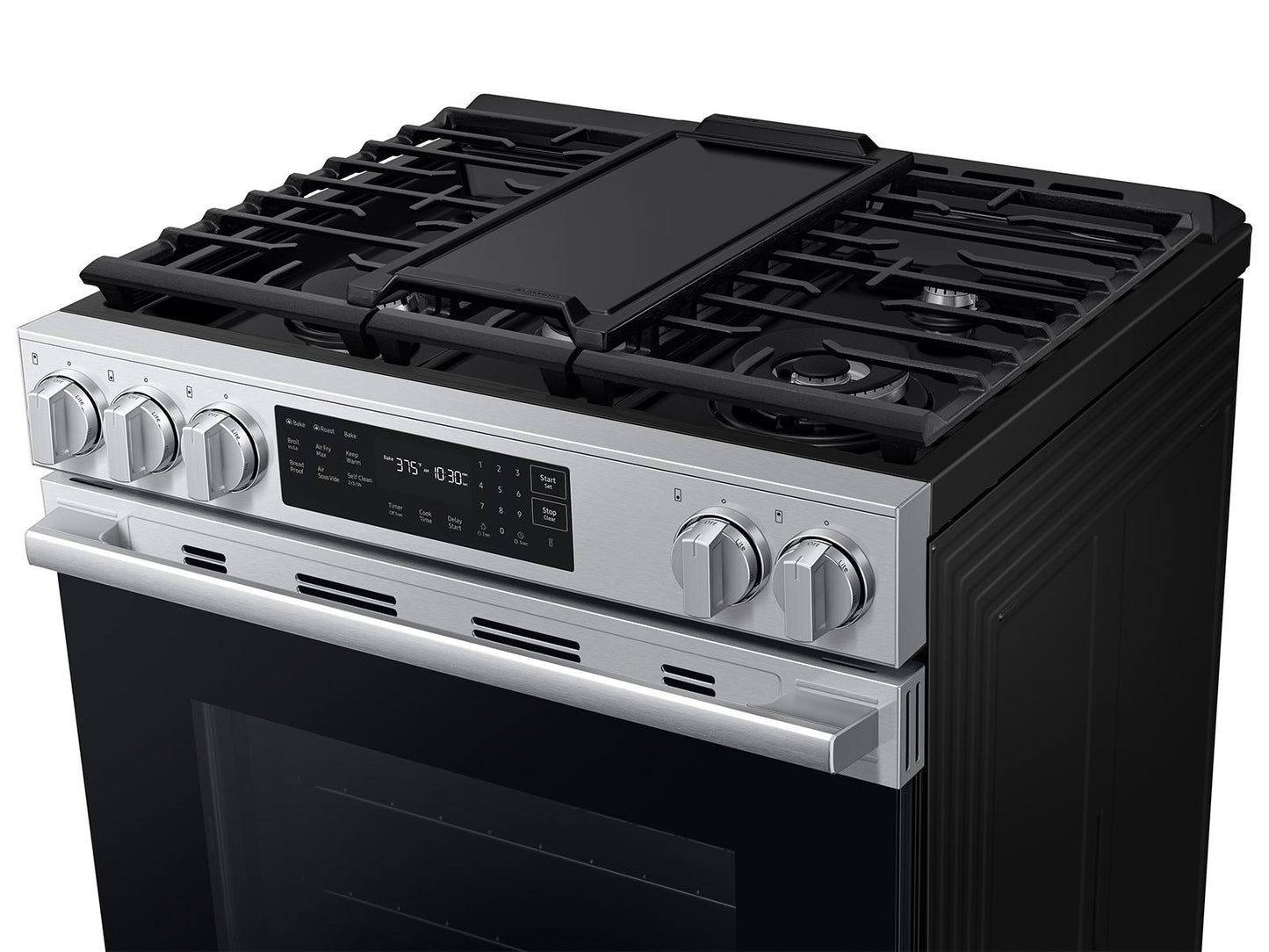 Samsung NSG80H60SR Bespoke Smart Slide-in Gas Range Pro Style Design  Air Fry Max  True Convection