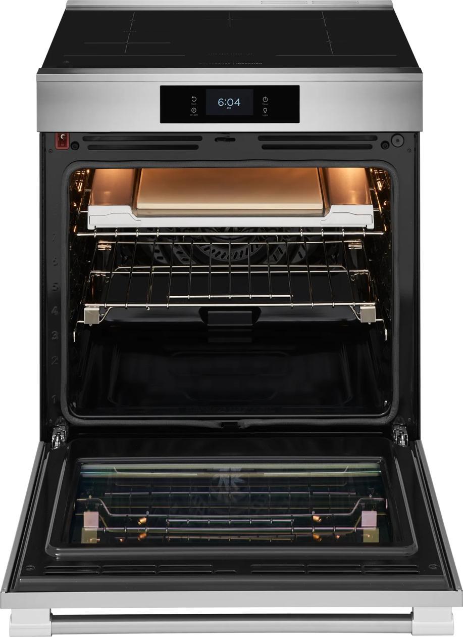Frigidaire PCFI3085BF 30" Induction Range with Stone-Baked Pizza