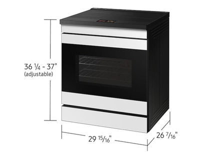 Samsung NSI6DG9900SR Bespoke 6.3 cu. ft. AI Slide-In Induction Range with AI Hub™ & Smart Oven Camera in Stainless Steel