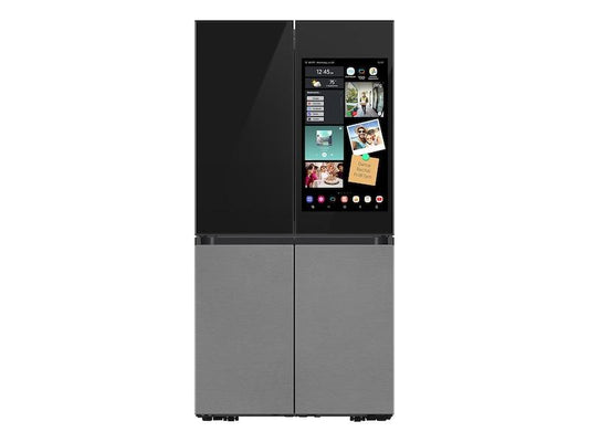 Samsung RF29CB9900QK Bespoke 4-Door Flex™ Refrigerator (29 cu. ft.) with Family Hub™+ in Charcoal Glass Top and Stainless Steel Bottom Panels