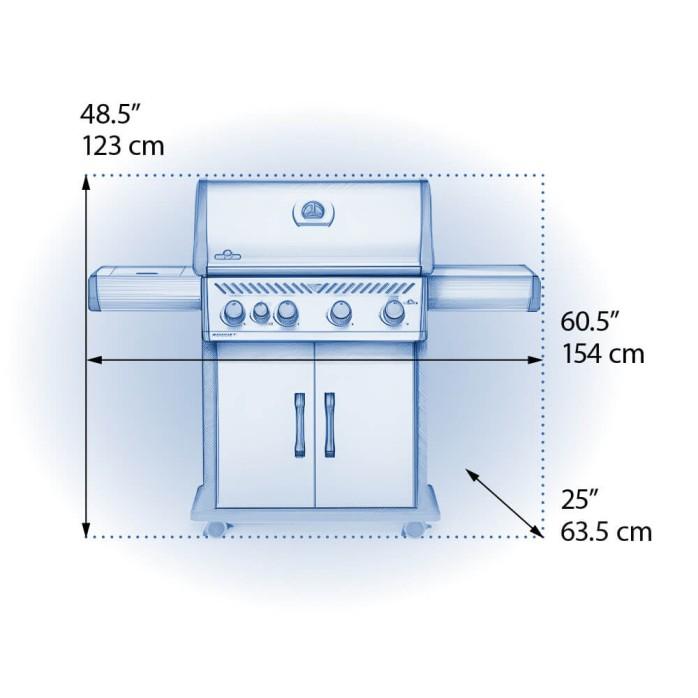 Napoleon Bbq RSE525RSIBPSS1 Rogue SE 525 RSIB with Infrared Side and Rear Burner , Propane, Stainless Steel