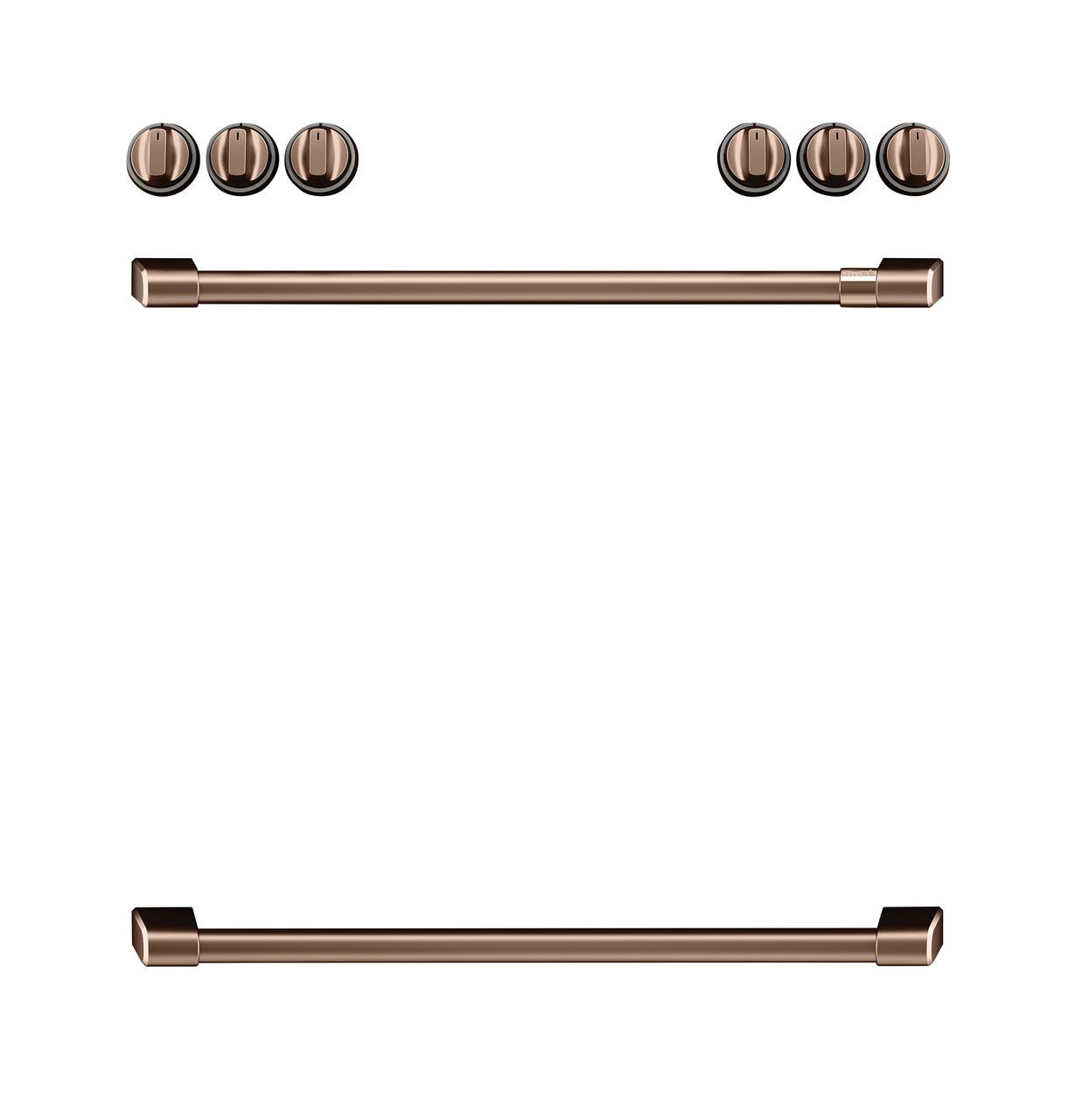 Cafe Caf(eback)™ Front Control Electric Knobs and Handles - Brushed Copper