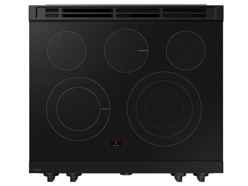 Samsung NSE6DG8500MT Bespoke 6.3 cu. ft. Smart Slide-In Electric Range with Air Sous Vide & Air Fry in Matte Black Steel