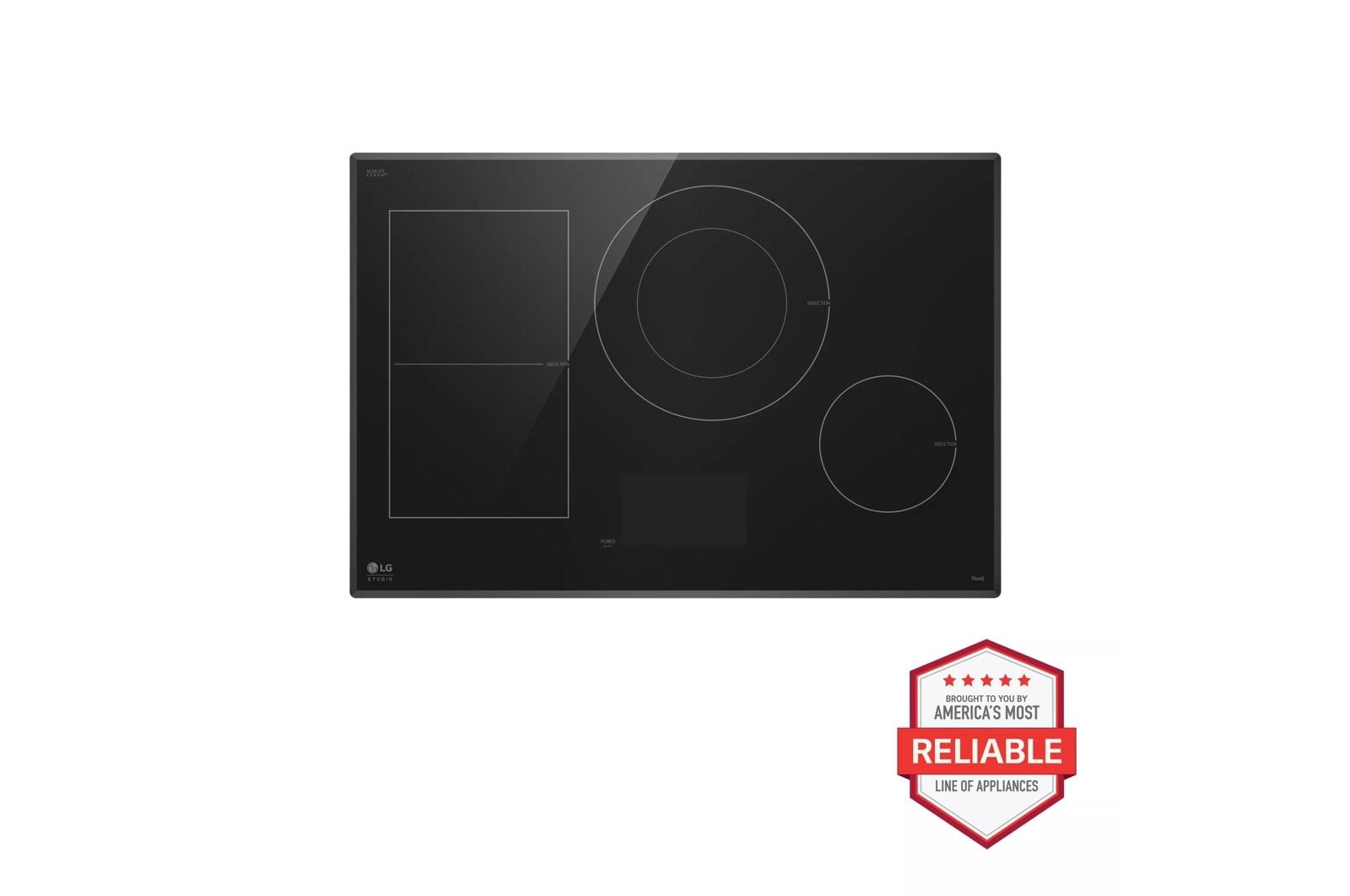 CBIS3018BE LG STUDIO 30" Induction Cooktop with 4 Burners and Flexible Cooking Zone