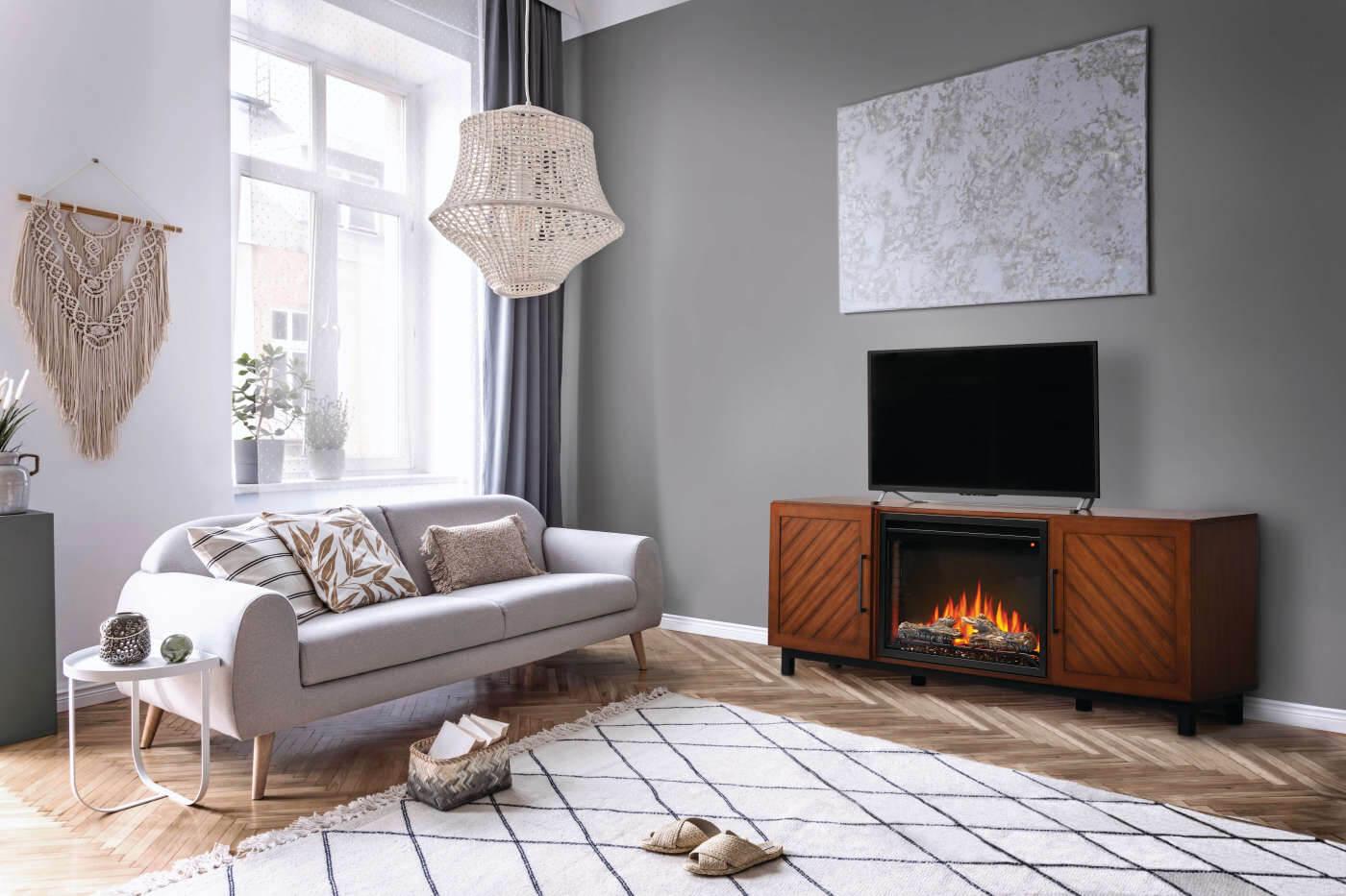 Napoleon Bbq NEFP263120WN The Bella Electric Fireplace Media Console