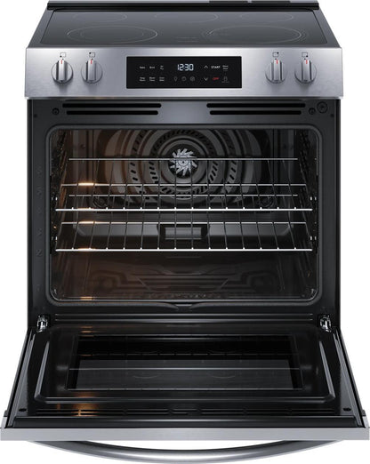 Frigidaire FCFE3082BS 30" Front Control Electric Range with Air Fry