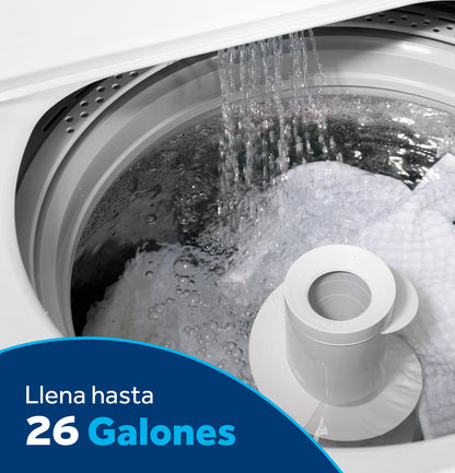 ETW485ASWWB GE® 4.5 cu. ft. Capacity Washer with Spanish Panel and Wash Modes Soak and Power