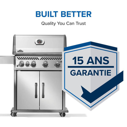 Napoleon Bbq R525SBPSS2FB Rogue 525 SB with Range Side Burner , Propane, Stainless Steel
