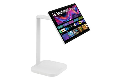 Lg 32U889SAW 32 Inch 4K UHD IPS Touchscreen Smart Monitor Swing with Rolling Stand