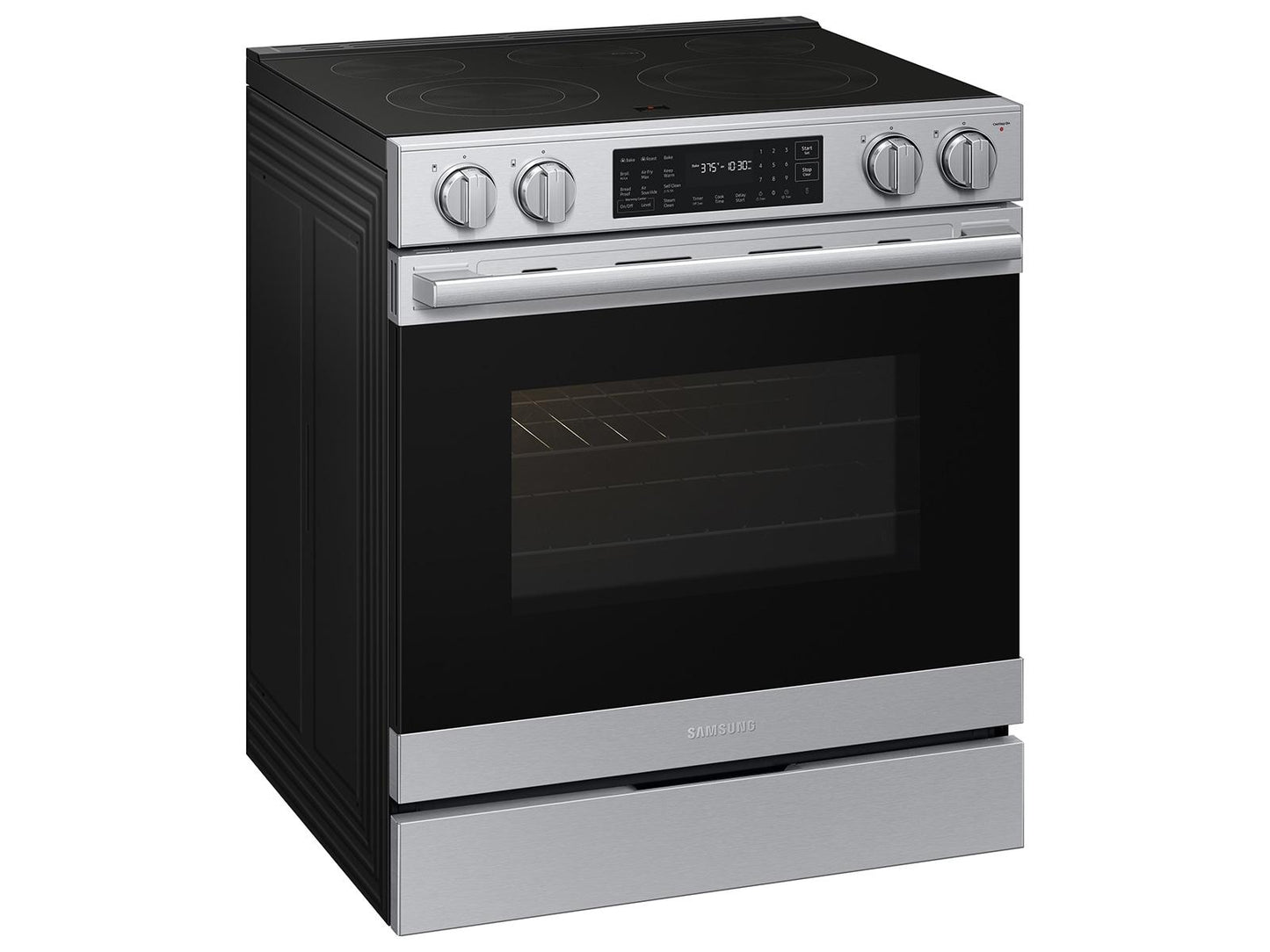 Samsung NSE80H63SR Bespoke Smart Slide-in Electric Range Pro Style Design  Air Fry Max  True Convection
