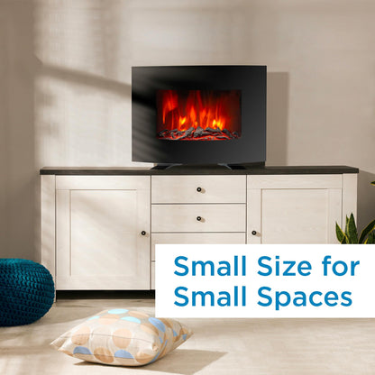 DDEF02213BD13 Danby Designer 22" Wall Mount Electric Fireplace in Black