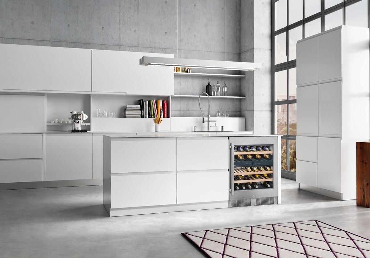 Liebherr WU3400 Undercounter Wine Cabinet, 24", Lock, 2 Zone, Reversible Door