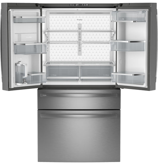 PGE29BYTFS GE Profile™ ENERGY STAR® 28.7 Cu. Ft. Smart Fingerprint Resistant 4-Door French-Door Refrigerator With Dual-Dispense AutoFill Pitcher