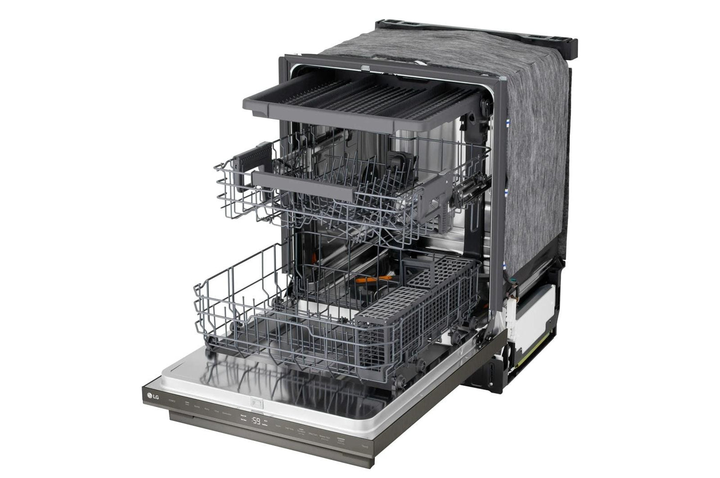 Lg LDNTM545D Smart FlushFit™ Top Control Dishwasher with 1-Hour Wash & Dry, QuadWash® Pro, and Dynamic Heat Dry™ w/AutoVent Dry™