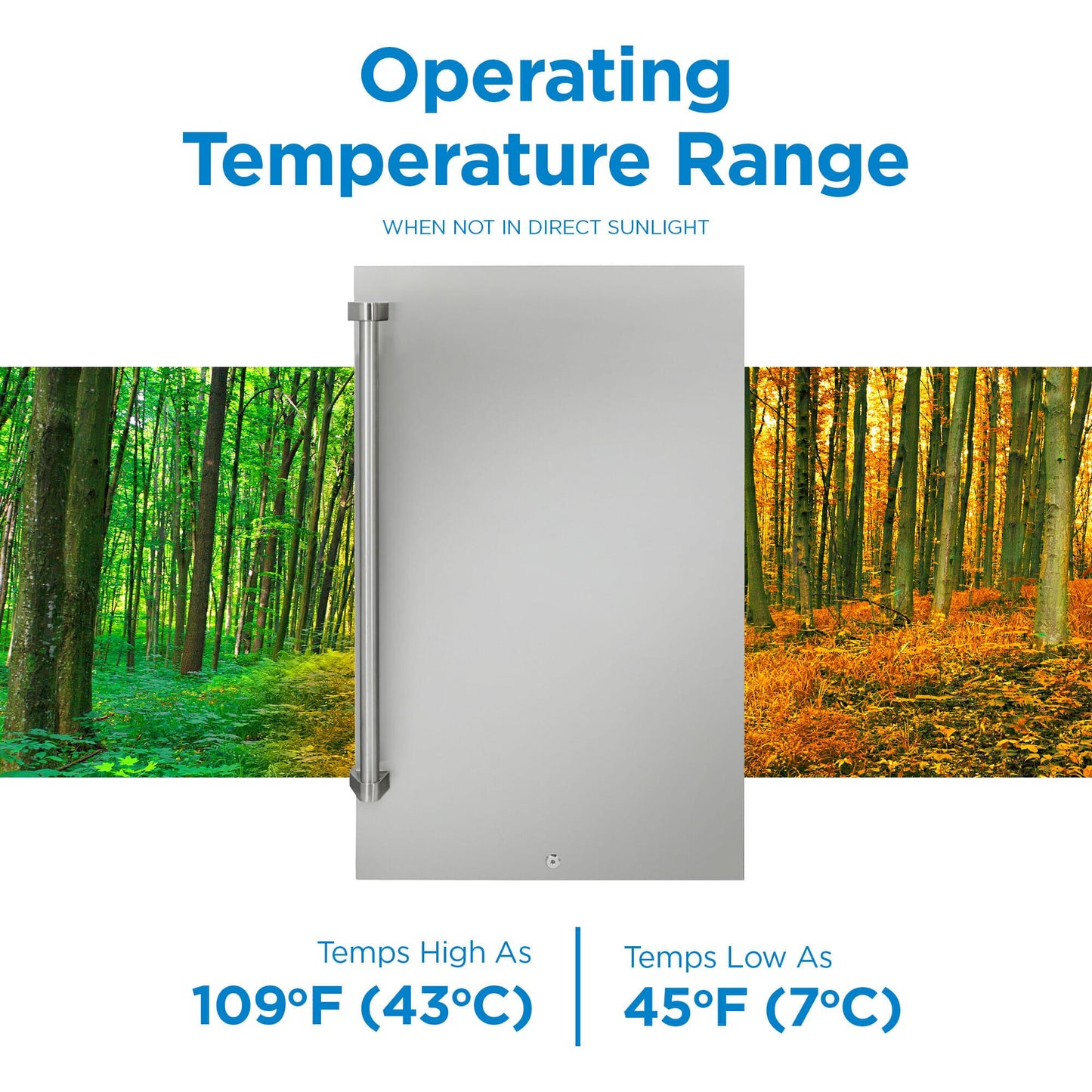 DAR044A1SSO Danby 4.4 cu. ft. Outdoor Fridge in Stainless Steel