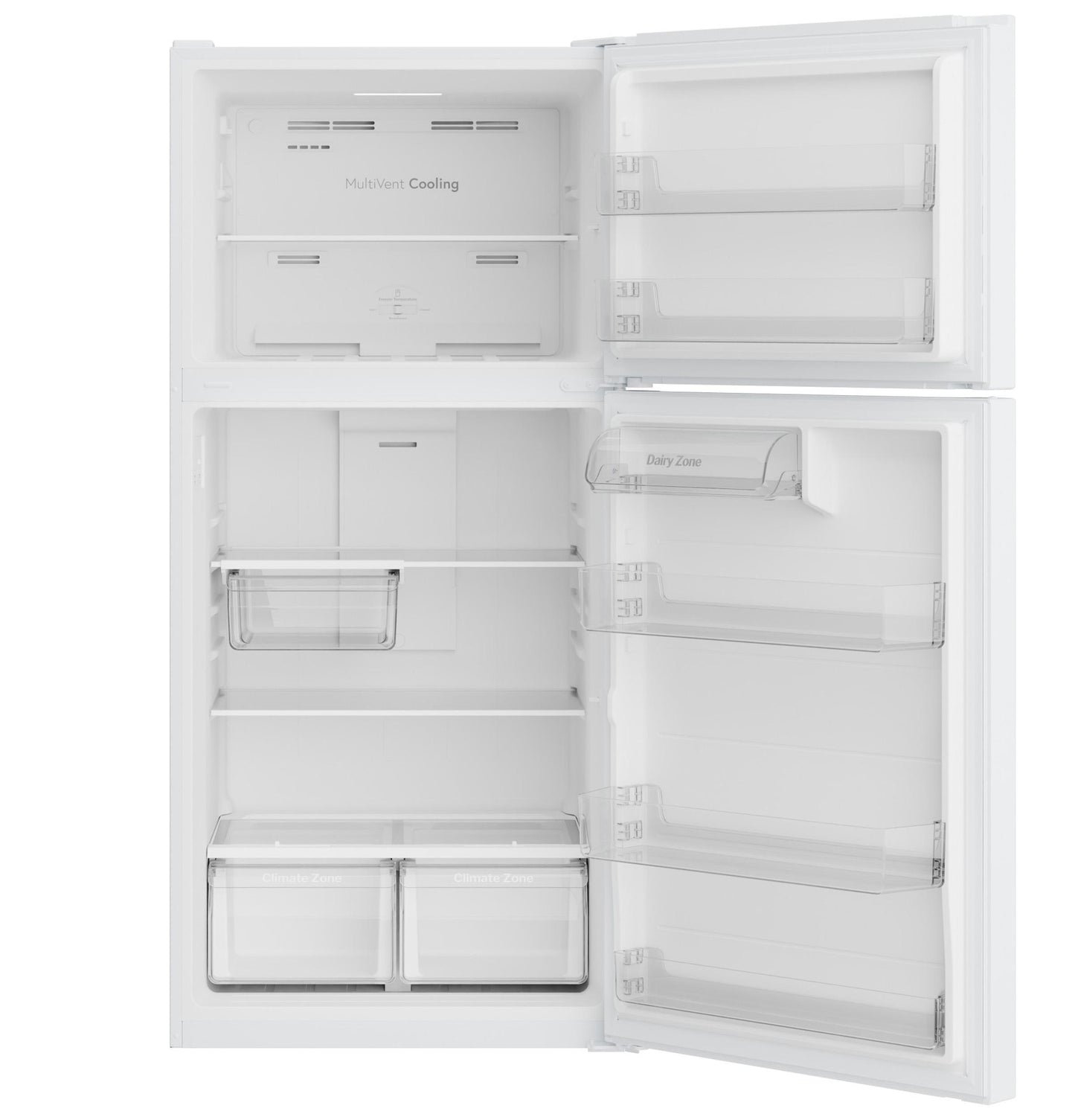 GPS19KGZWW GE 19 Cu. Ft. Garage Ready Top-Freezer Refrigerator