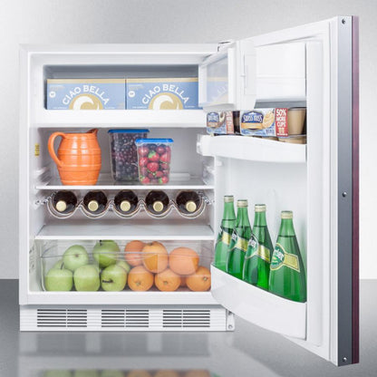 Summit CT661WIFADA 24" Wide Refrigerator-freezer, ADA Compliant (panel Not Included)