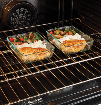GRF600AVSS GE® ENERGY STAR® 30" Free-Standing Electric Convection Range with No Preheat Air Fry and EasyWash™ Oven Tray