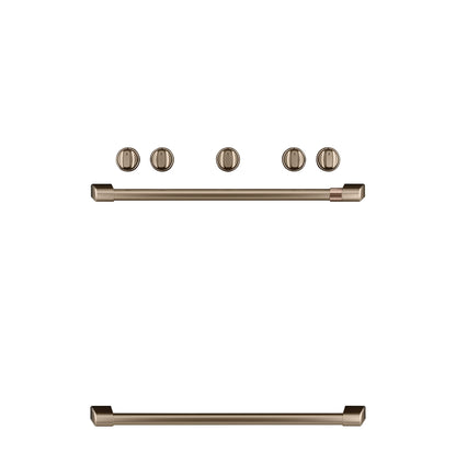 Cafe CXFSGHKPMBZ CAF(EBACK)™ Freestanding Gas Knobs and Handles - Brushed Bronze