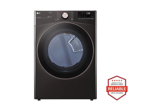 Lg WM4000HBADLGX4001BWD300CBWDP6B 4.5 cu. ft. Front Load Washer and 7.4 cu. ft. Gas Dryer with pedestal washer and drawer Laundry Set in Black Steel