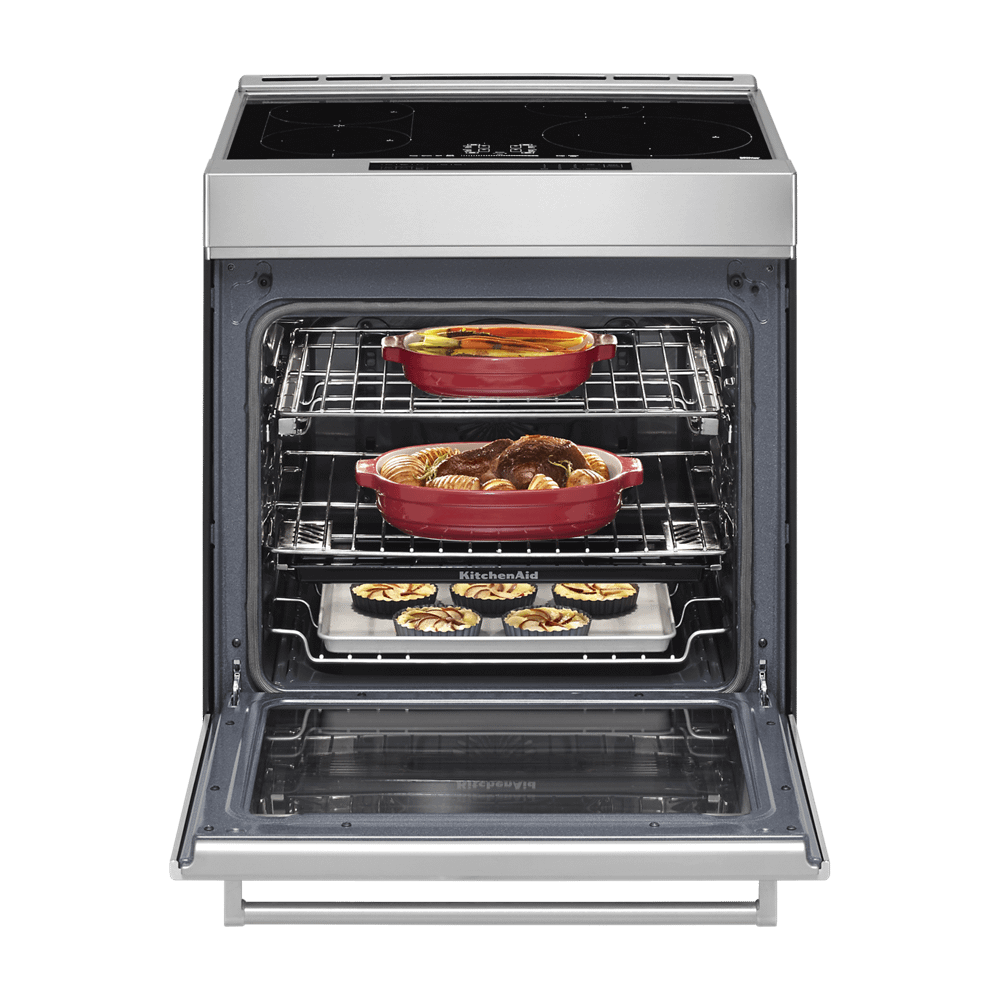 Kitchenaid KSIS730PSS 30-Inch 4-Element Induction Slide-In Convection Range with Air Fry