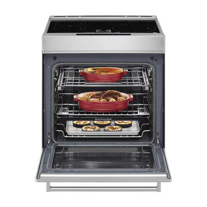 Kitchenaid KSIS730PSS 30-Inch 4-Element Induction Slide-In Convection Range with Air Fry