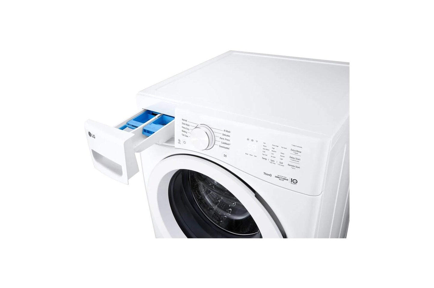Lg WM3420CW 4.5 cu. ft. Ultra Large Capacity Smart Front Load Washer