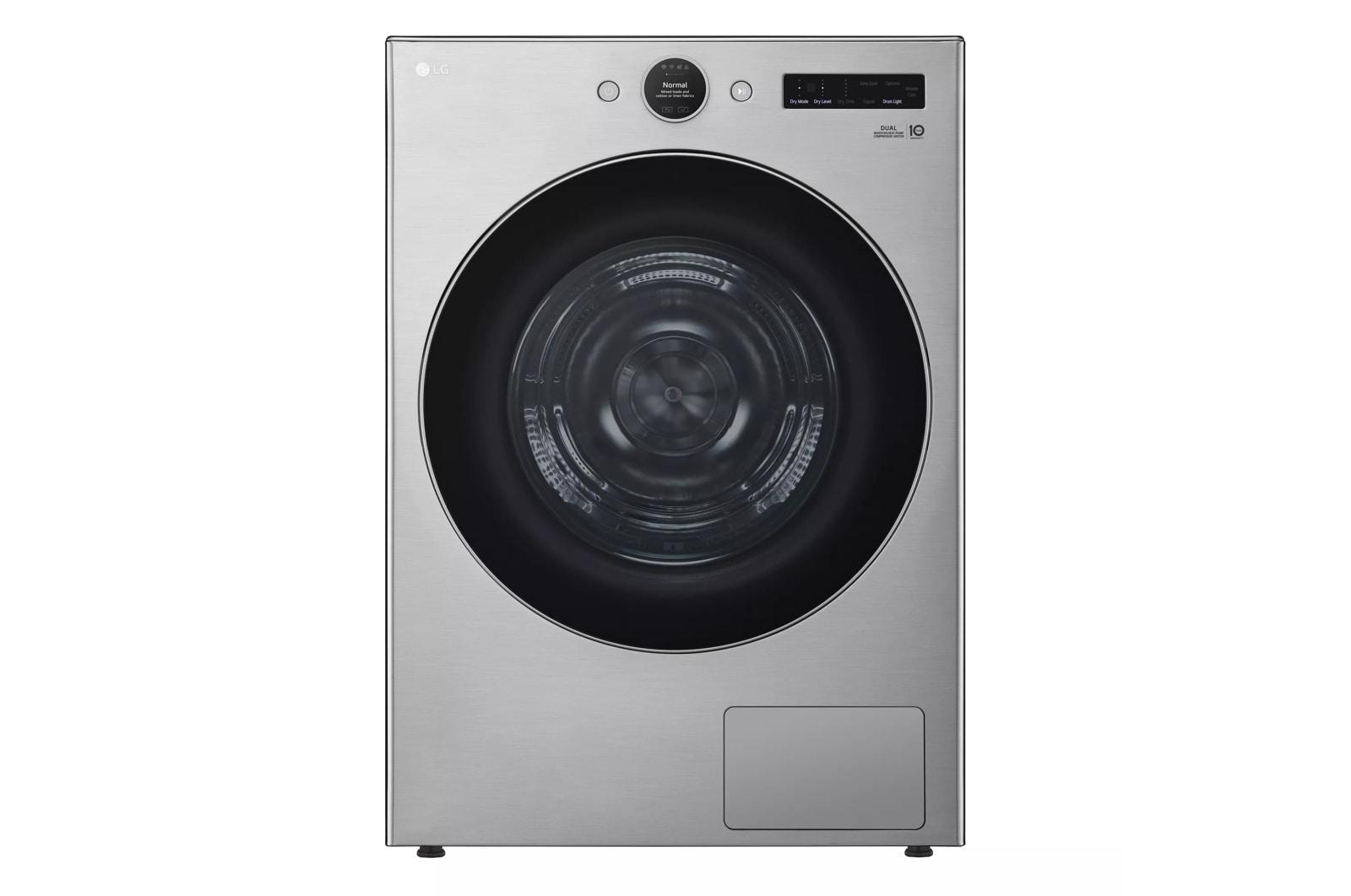 Lg 7.8 cu. ft. Mega Capacity Smart Front Load Dryer with Dual Inverter HeatPump™ Technology and Inverter Direct Drive Motor System