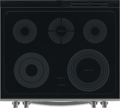 Frigidaire GCFE3059BF 30" Front Control Electric Range with Total Convection