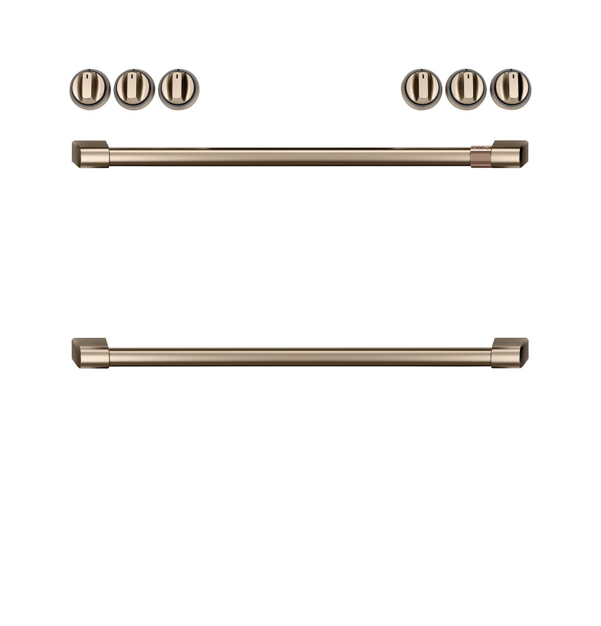 Cafe CXFCHHKPMBZ CAF(EBACK)™ Front Control Induction Knobs and Handles - Brushed Bronze