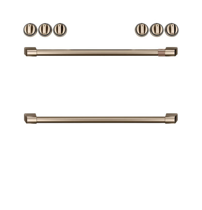 Cafe CXFCHHKPMBZ CAF(EBACK)™ Front Control Induction Knobs and Handles - Brushed Bronze