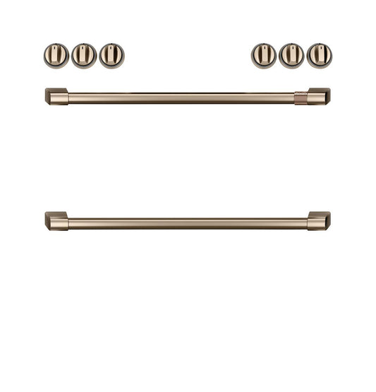 Cafe CXFCHHKPMBZ CAF(EBACK)™ Front Control Induction Knobs and Handles - Brushed Bronze