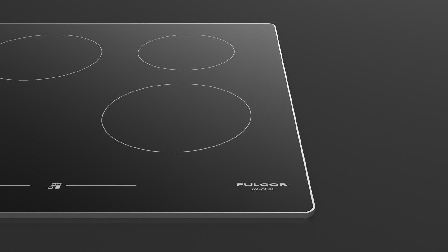 30" INDUCTION COOKTOP WITH BRUSHED ALUMINUM TRIM