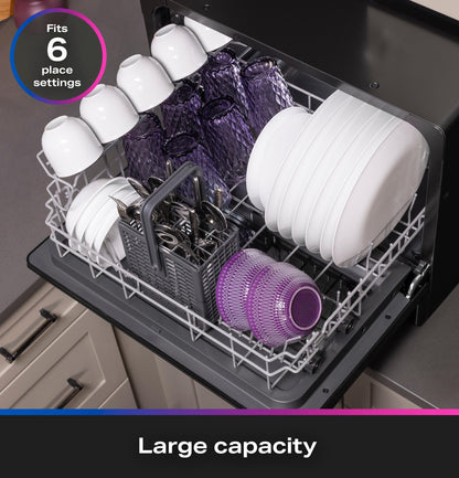 PZF560HGWBB GE Profile™ ENERGY STAR® Smart Compact Dishwasher for Countertop or Built-In