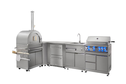 MK02SS304 Thor Kitchen Outdoor Kitchen Refrigerator Cabinet In Stainless Steel - Model Mk02ss304