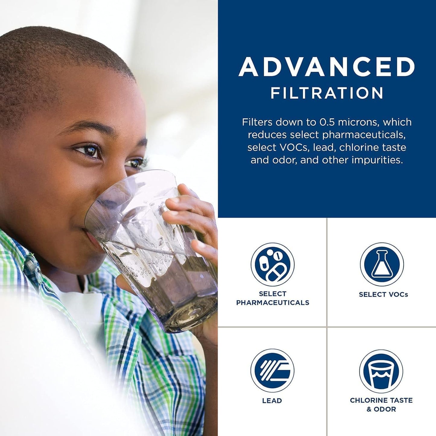 Ge Appliances FQK1K Replacement Water Filter for Single Stage or In-Line Systems