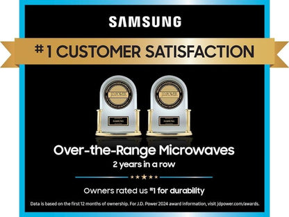 Samsung ME11CB751012 Bespoke Slim Over-the-Range Microwave Ceramic Enamel Interior  Wi-Fi  1.1 cu.ft.