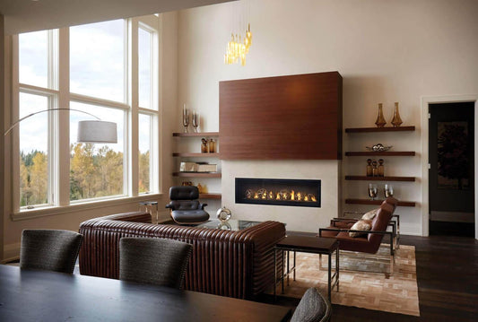 Napoleon Bbq LVX62N2X1 Luxuria 62 See Through Direct Vent Gas Fireplace