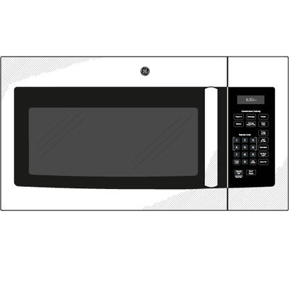 JVM3160RTSS GE® 1.6 Cu. Ft. Over-the-Range Microwave Oven