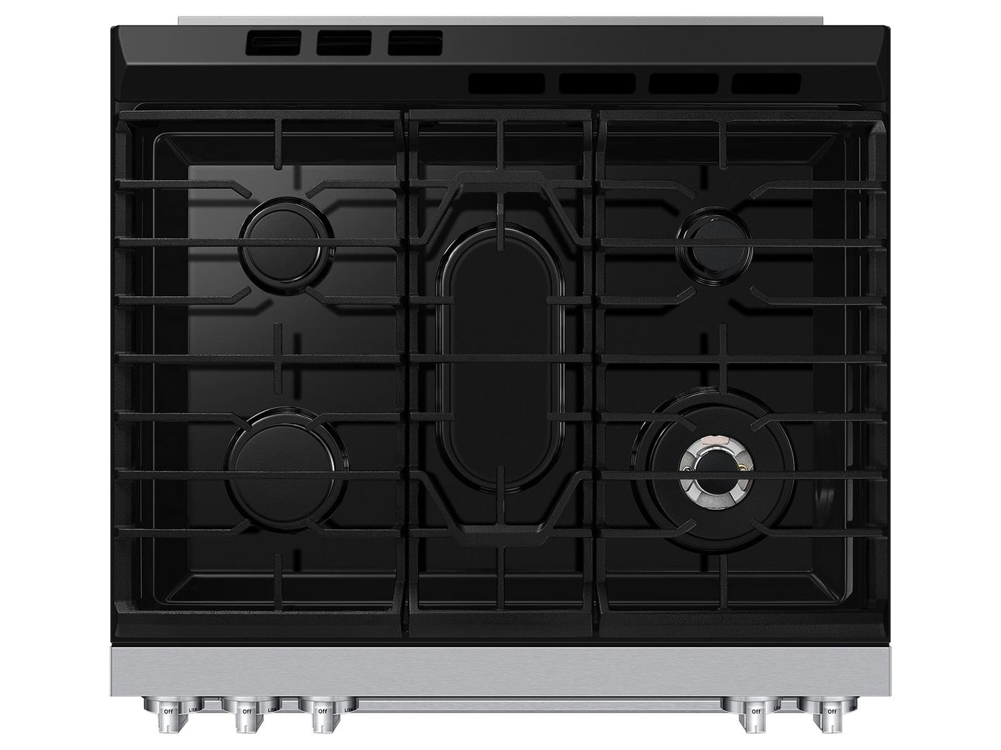 Samsung NSG90H60SW Bespoke Smart Slide-in Gas Range Pro Style Elite Design  Illuminated Knobs  Air Fry Max