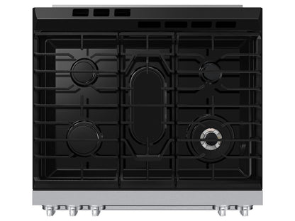 Samsung NSG90H60SW Bespoke Smart Slide-in Gas Range Pro Style Elite Design  Illuminated Knobs  Air Fry Max